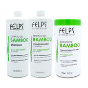 Kit Felps Shampoo Conditioner Mask Bamboo Extract Complete Treatment Hair Care 3x1L/3x33.8fl.oz