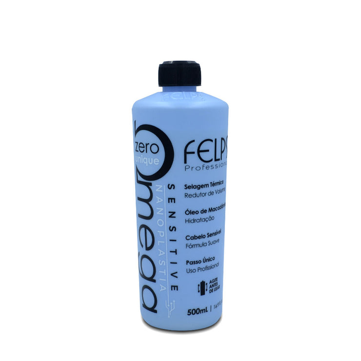 Felps Progressive Omega Zero Unique Without Formalin Cabelo Sensível 500ml/16.90fl.oz