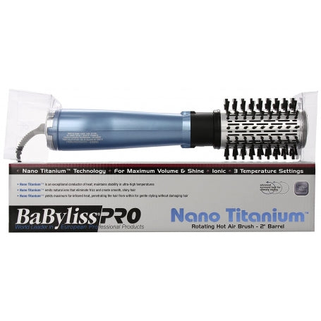 BaByliss PRO Nano Titanium Rotating Hot Air Brush 2"