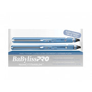 BaByliss PRO Nano Titanium 1" and 1.5" Ultra Thin Flat Irons Set - Sleek Straight BOGO Value Pack