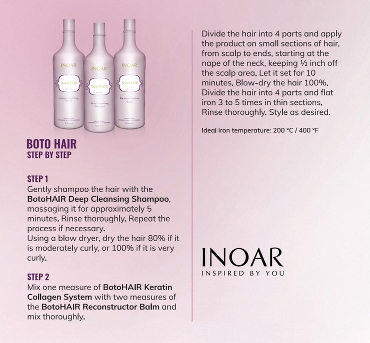 Inoar Botohair Treatment 3 Bottle Kit