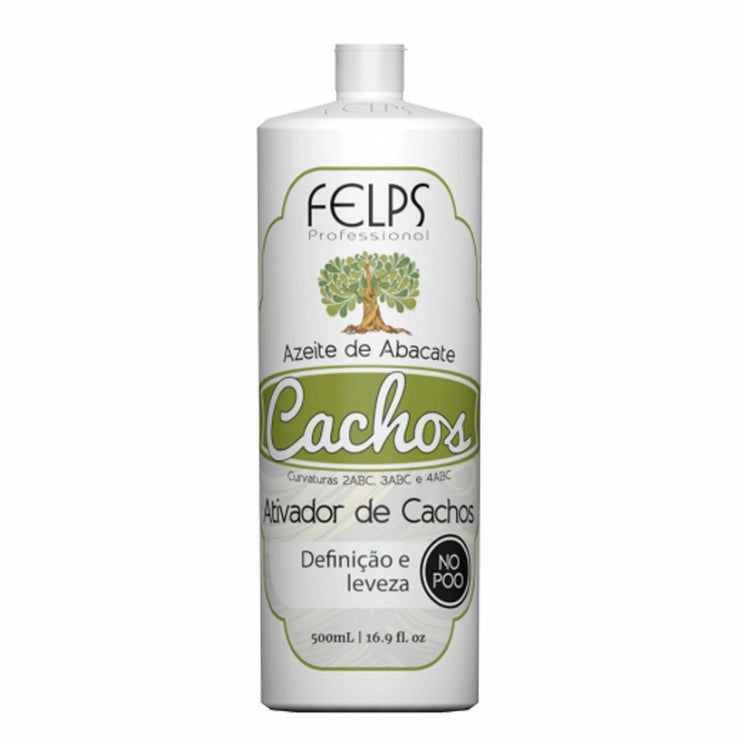 Felps Ativador Cachos Curls Avocado Olive Oil Activator Azeite Abacate Hair Care 500ml/16.9fl.oz