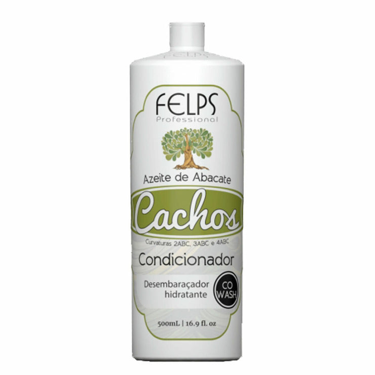 Felps Conditioner Curls Avocado Oil Moisturizing Detangler Azeite Abacate Cachos Hair Care 500ml/16.9fl.oz