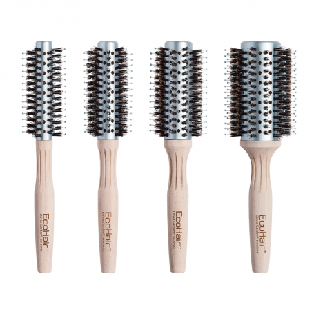 Olivia Garden EcoHair Eco-Friendly Bamboo Combo Vent Barrel Brush Collection (EH)