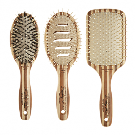 Olivia Garden Healthy Hair Eco Friendly Bamboo Ionic Paddle Brush Collection (HH-P)